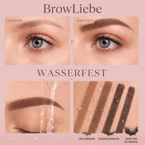 BrowLiebe - Dunkelbraune Augenbrauen